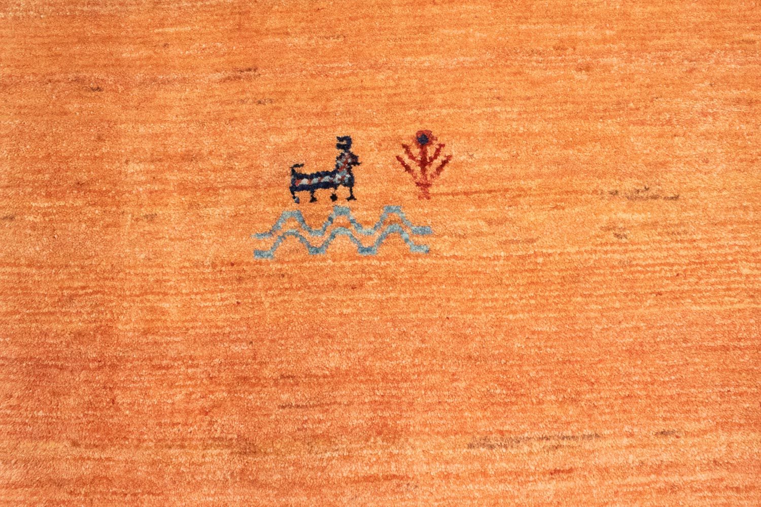 Gabbeh Tæppe - Loribaft Persisk - 163 x 88 cm - orange