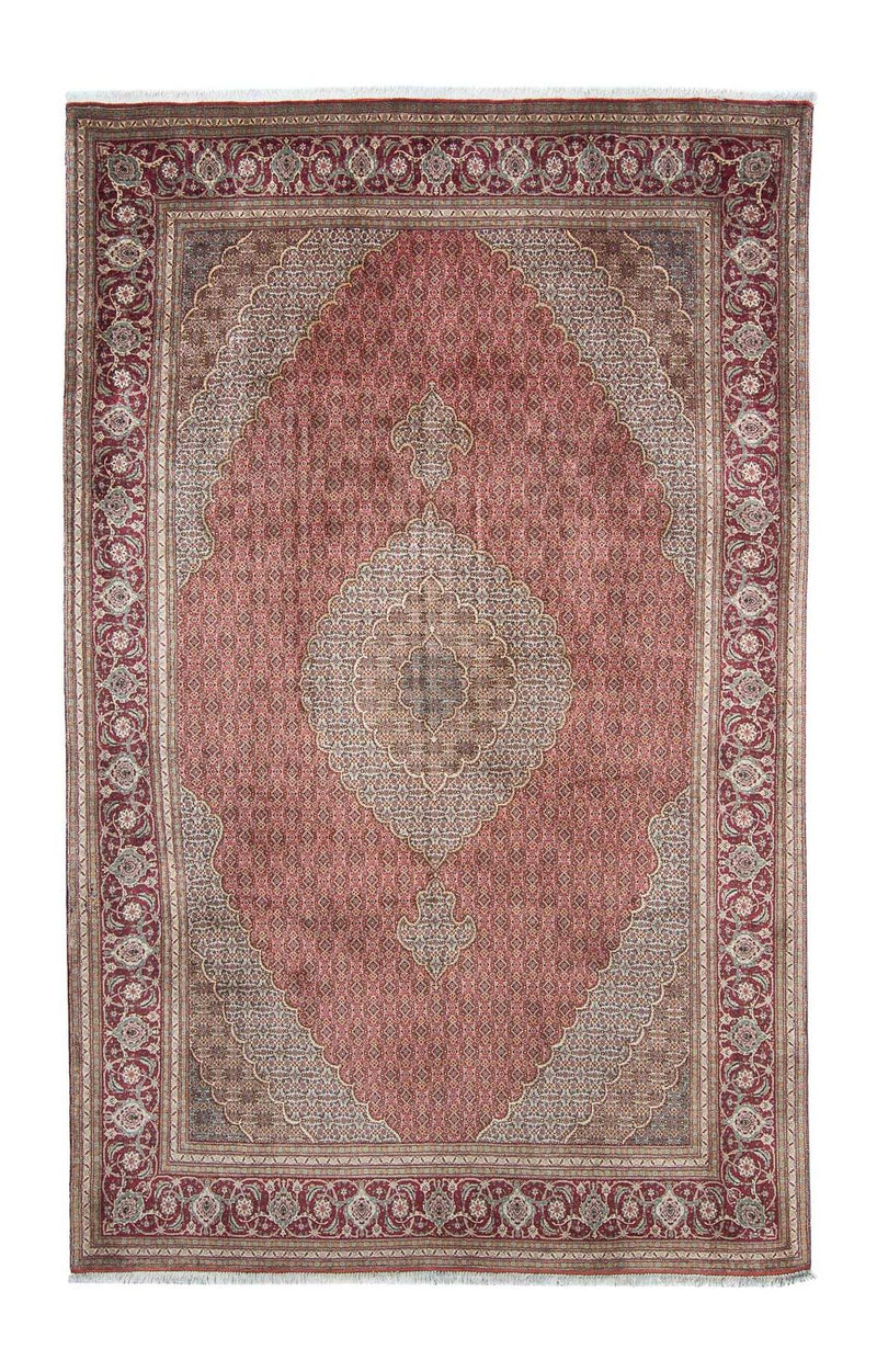 Persisk tæppe - Tabriz - 303 x 200 cm - lysrød