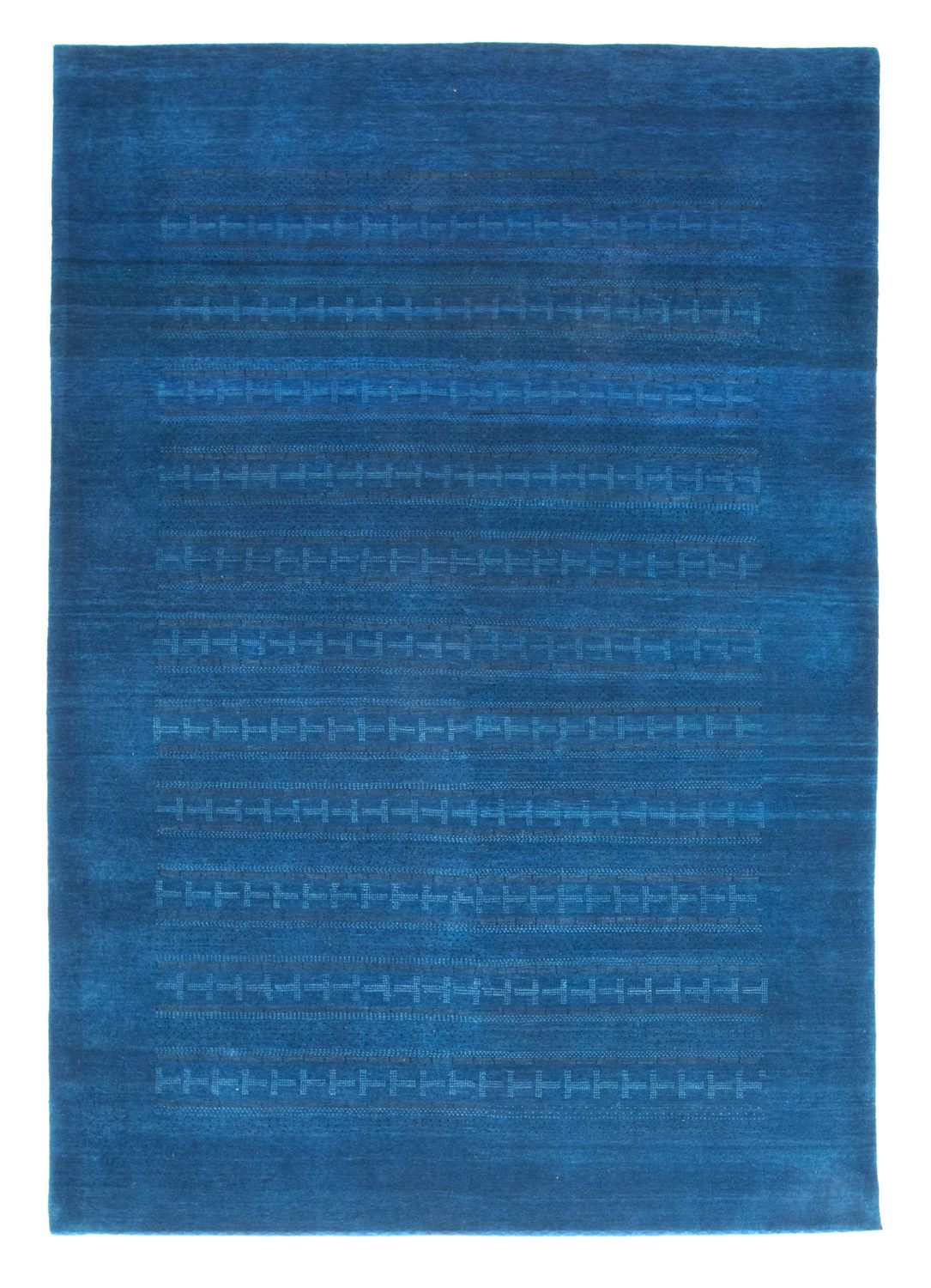 Gabbeh Tæppe - Loribaft Persisk - 243 x 171 cm - blå