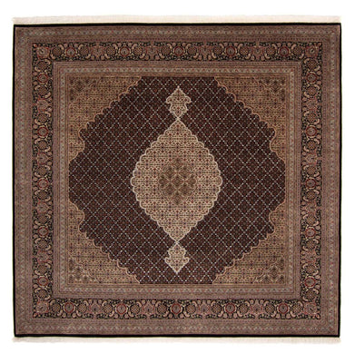 Persisk tæppe - Tabriz - 253 x 246 cm - mørkeblå