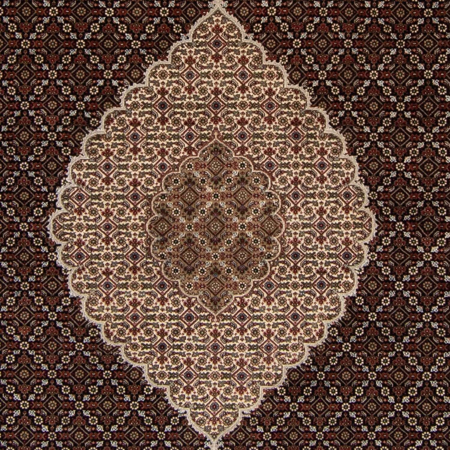 Persisk tæppe - Tabriz - 253 x 246 cm - mørkeblå