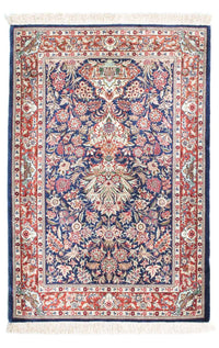 Persisk tæppe - Ghom - 118 x 80 cm - mørkeblå