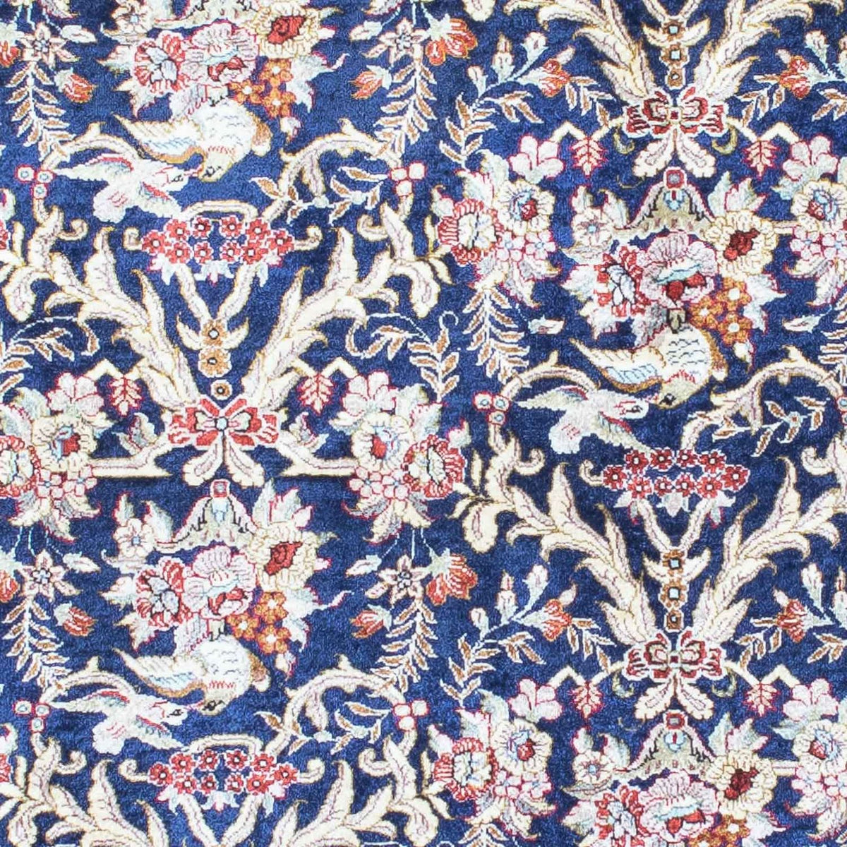 Persisk tæppe - Ghom - 147 x 104 cm - mørkeblå