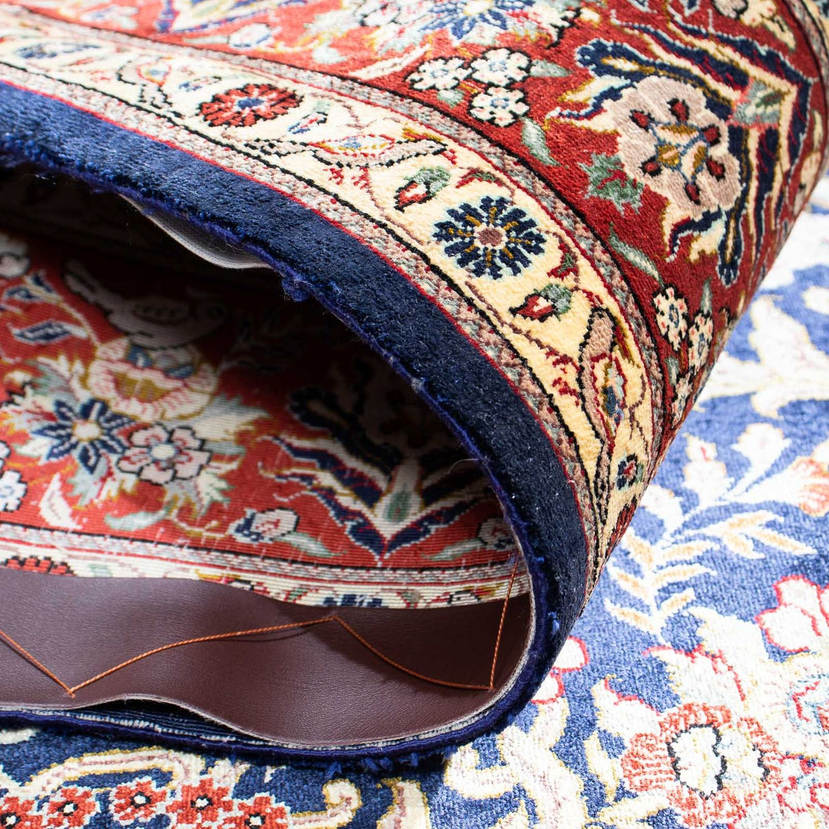 Persisk tæppe - Ghom - 147 x 104 cm - mørkeblå