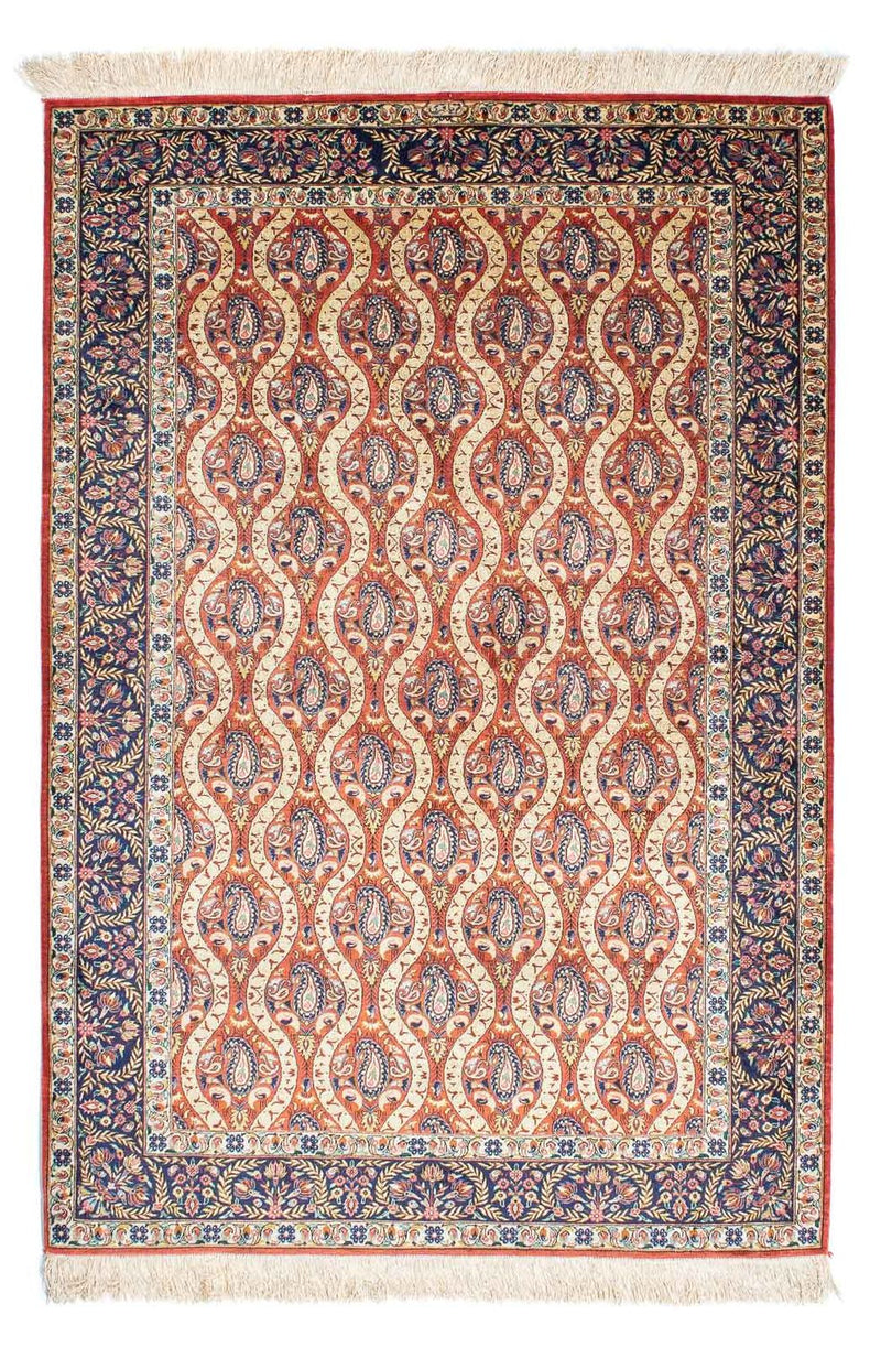 Persisk tæppe - Ghom - 150 x 98 cm - rød
