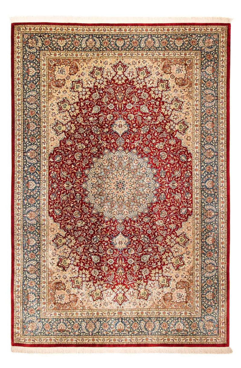 Persisk tæppe - Ghom - 296 x 198 cm - mørkerød