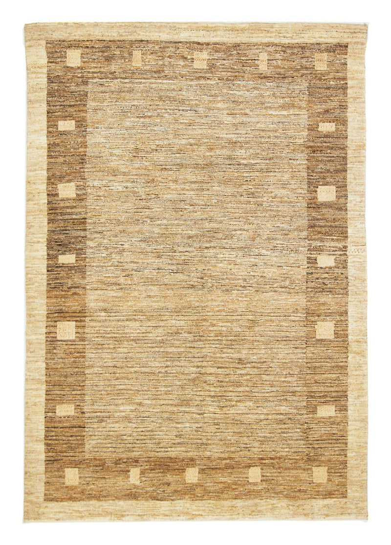 Gabbeh Tæppe - Loribaft Persisk - 228 x 161 cm - lys brun