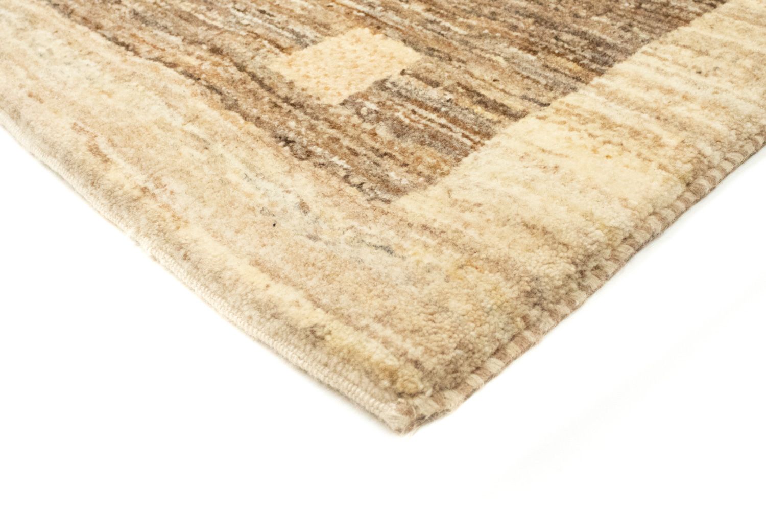 Gabbeh Tæppe - Loribaft Persisk - 228 x 161 cm - lys brun