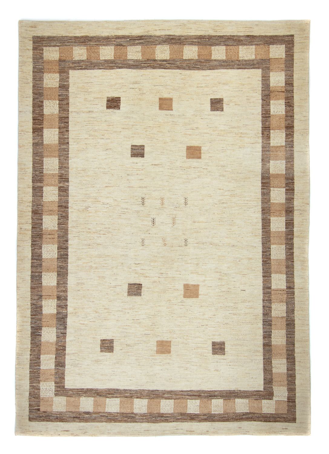 Gabbeh Tæppe - Loribaft Persisk - 286 x 202 cm - beige