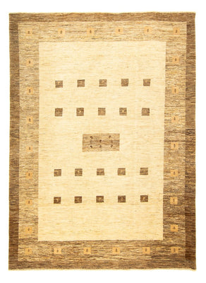 Gabbeh Tæppe - Loribaft Persisk - 345 x 247 cm - beige