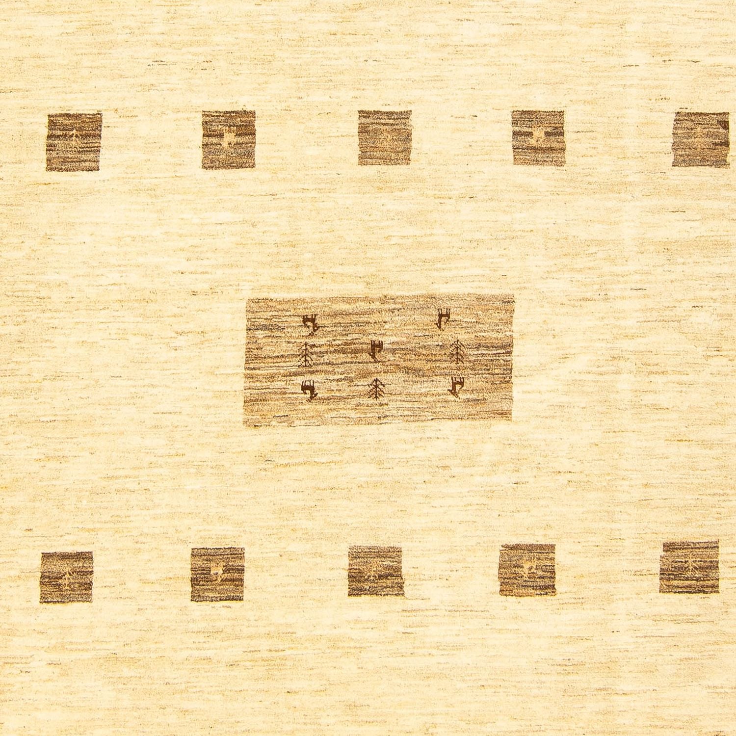 Gabbeh Tæppe - Loribaft Persisk - 345 x 247 cm - beige