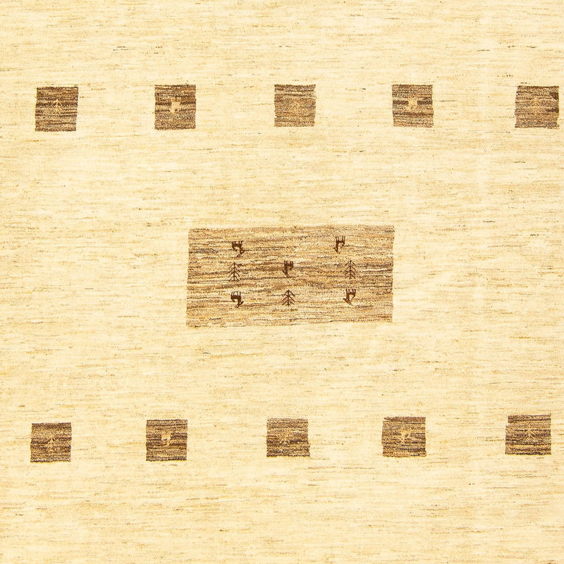 Gabbeh Tæppe - Loribaft Persisk - 345 x 247 cm - beige