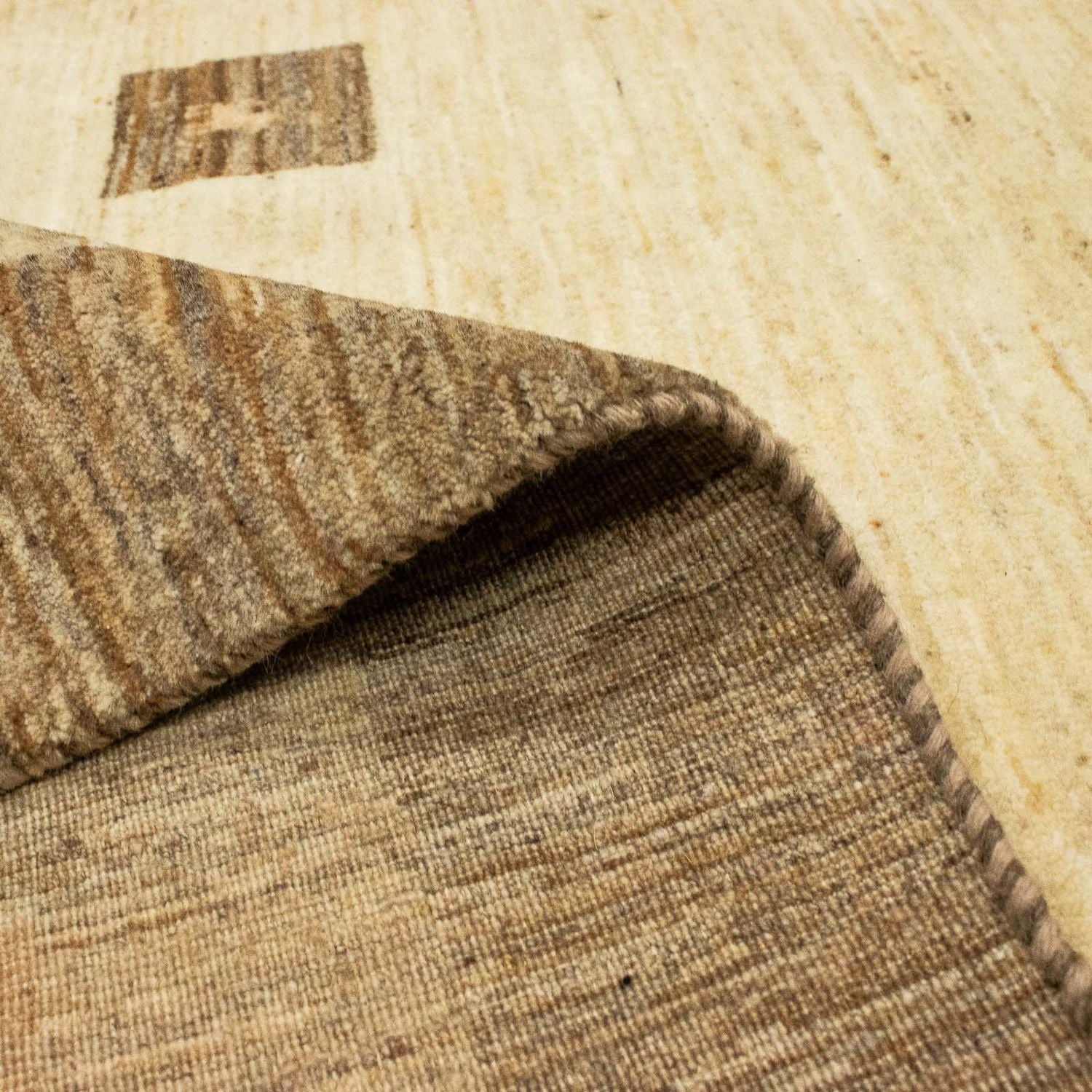 Gabbeh Tæppe - Loribaft Persisk - 345 x 247 cm - beige