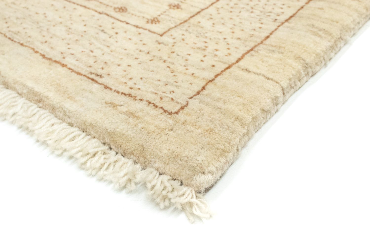 Løber Gabbeh Tæppe - Loribaft Persisk - 185 x 85 cm - beige
