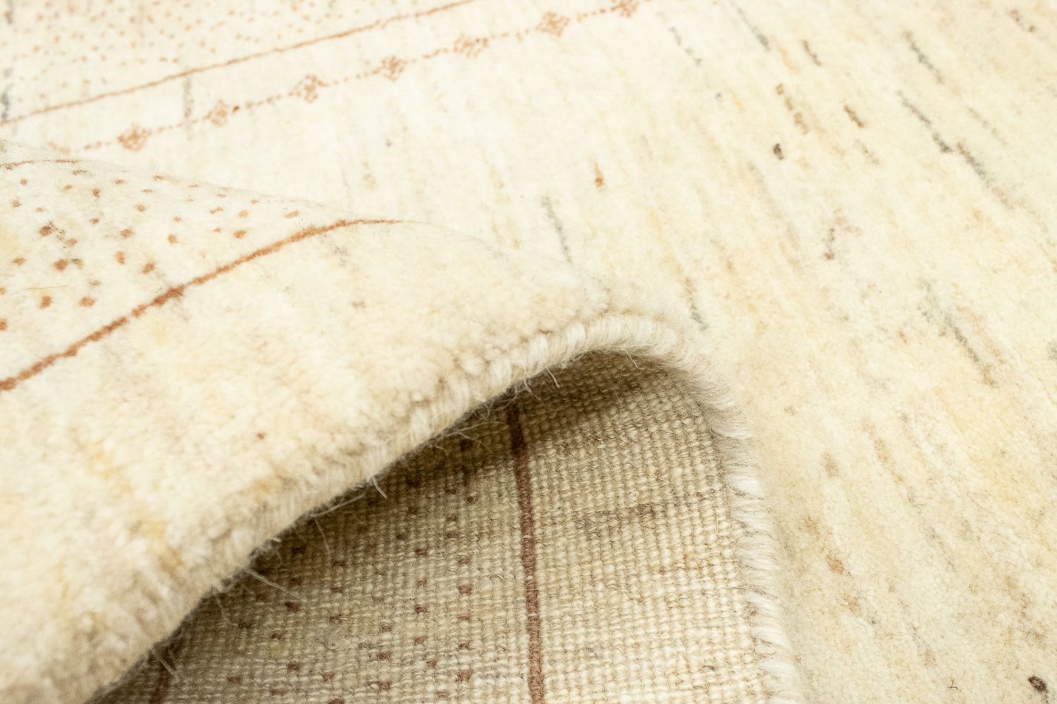 Løber Gabbeh Tæppe - Loribaft Persisk - 185 x 85 cm - beige