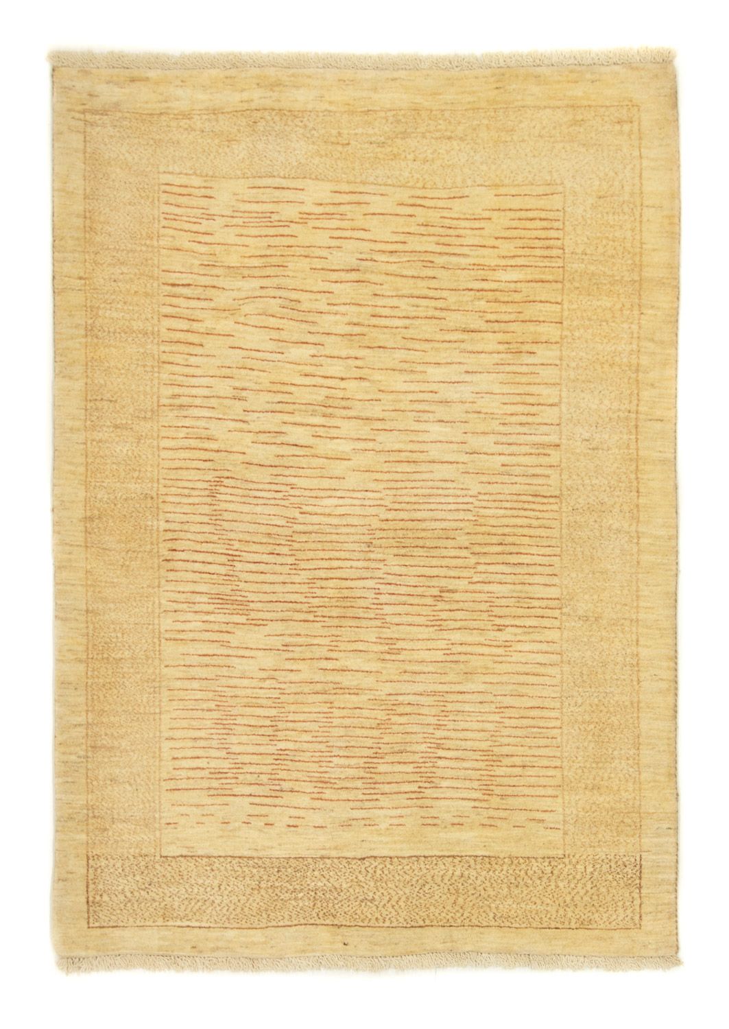 Gabbeh Tæppe - Loribaft Persisk - 168 x 121 cm - beige