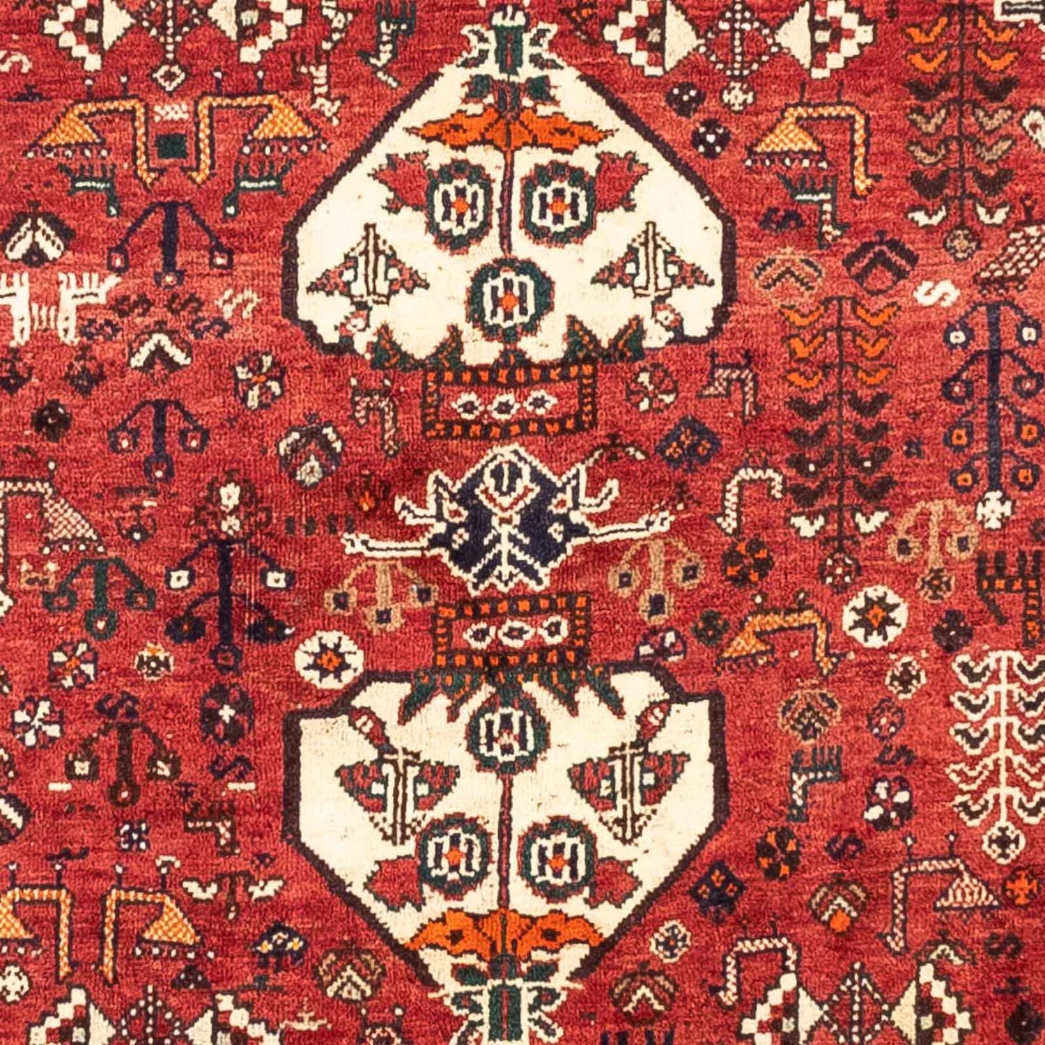 Persisk tæppe - Nomadisk - 260 x 176 cm - rød