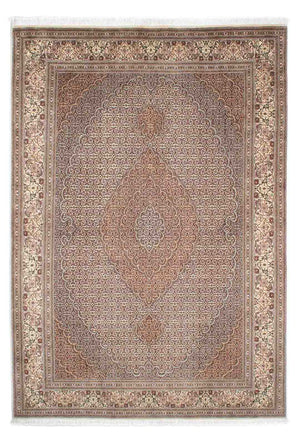 Persisk tæppe - Tabriz - 242 x 168 cm - lys brun