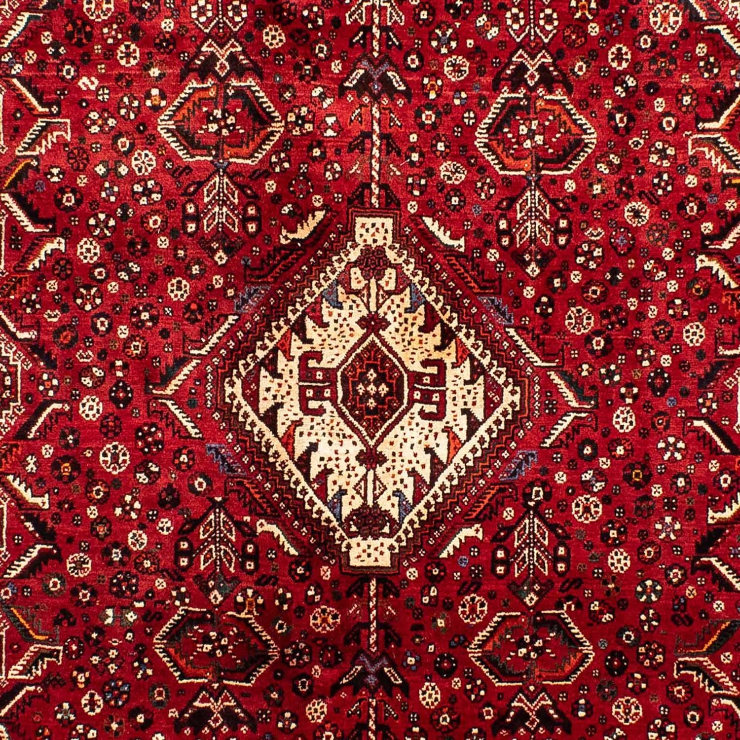 Persisk tæppe - Nomadisk - 267 x 192 cm - mørkerød