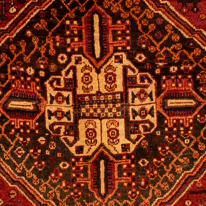 Persisk tæppe - Nomadisk - 288 x 210 cm - mørkerød