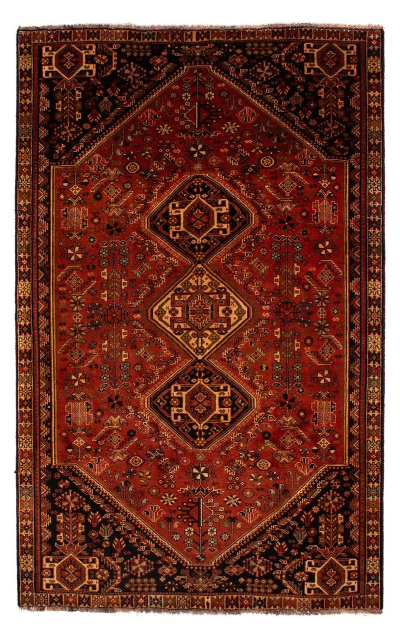 Persisk tæppe - Nomadisk - 290 x 185 cm - mørkerød