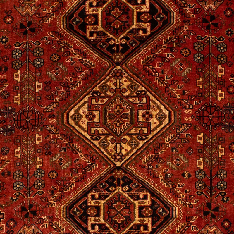 Persisk tæppe - Nomadisk - 290 x 185 cm - mørkerød