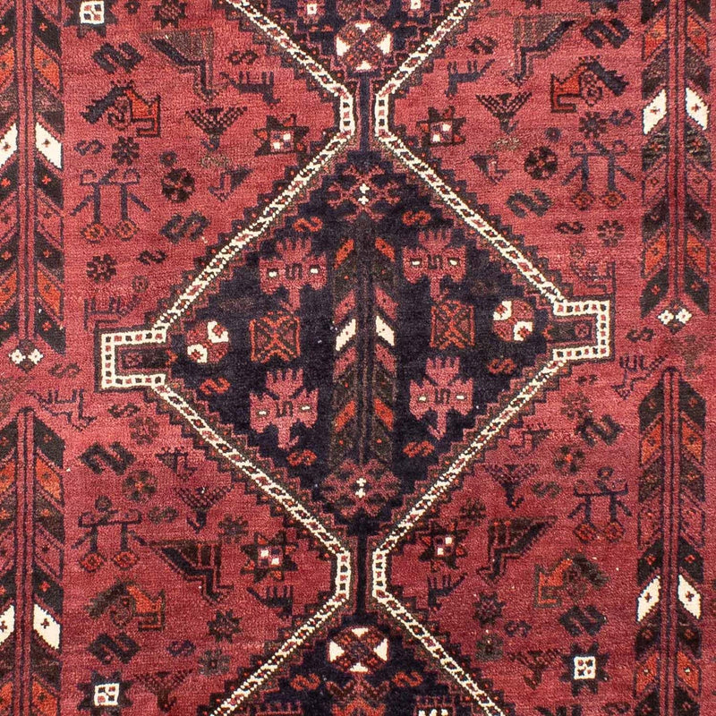 Persisk tæppe - Nomadisk - 303 x 206 cm - mørkerød