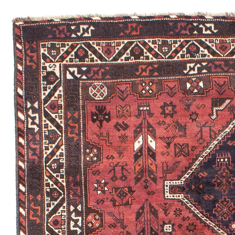 Persisk tæppe - Nomadisk - 303 x 206 cm - mørkerød