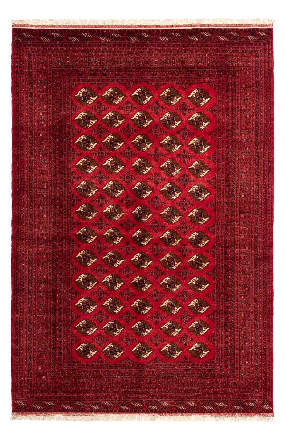 Persisk tæppe - Nomadisk - 290 x 203 cm - mørkerød