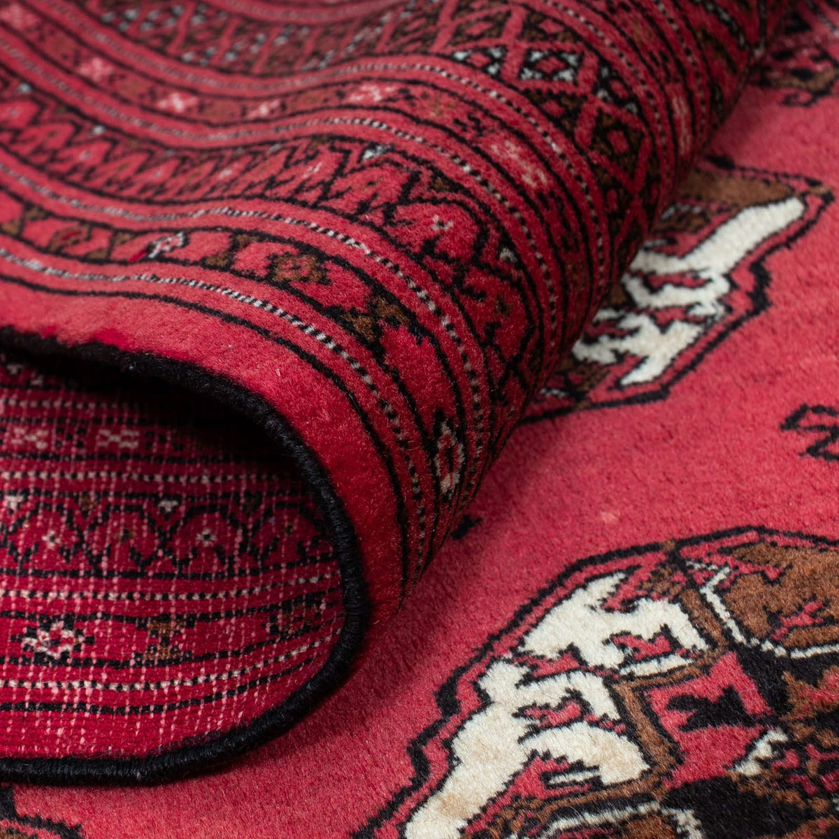 Persisk tæppe - Nomadisk - 290 x 203 cm - mørkerød