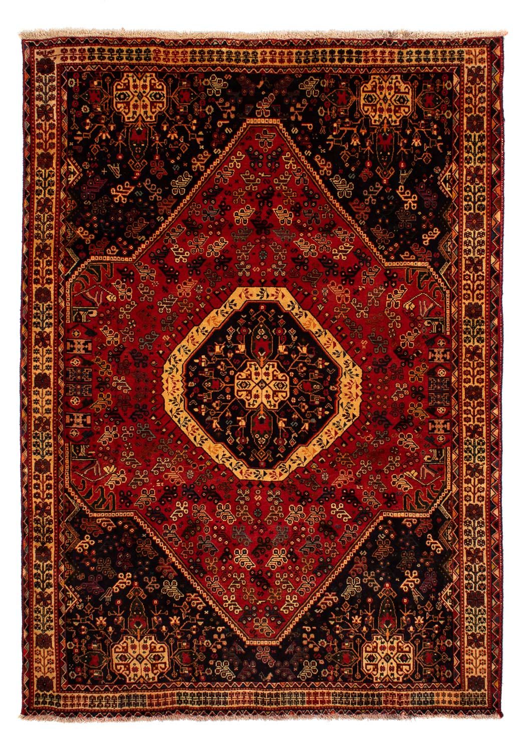 Persisk tæppe - Nomadisk - 302 x 208 cm - mørkerød