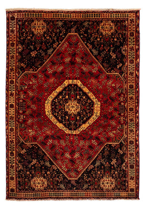 Persisk tæppe - Nomadisk - 302 x 208 cm - mørkerød