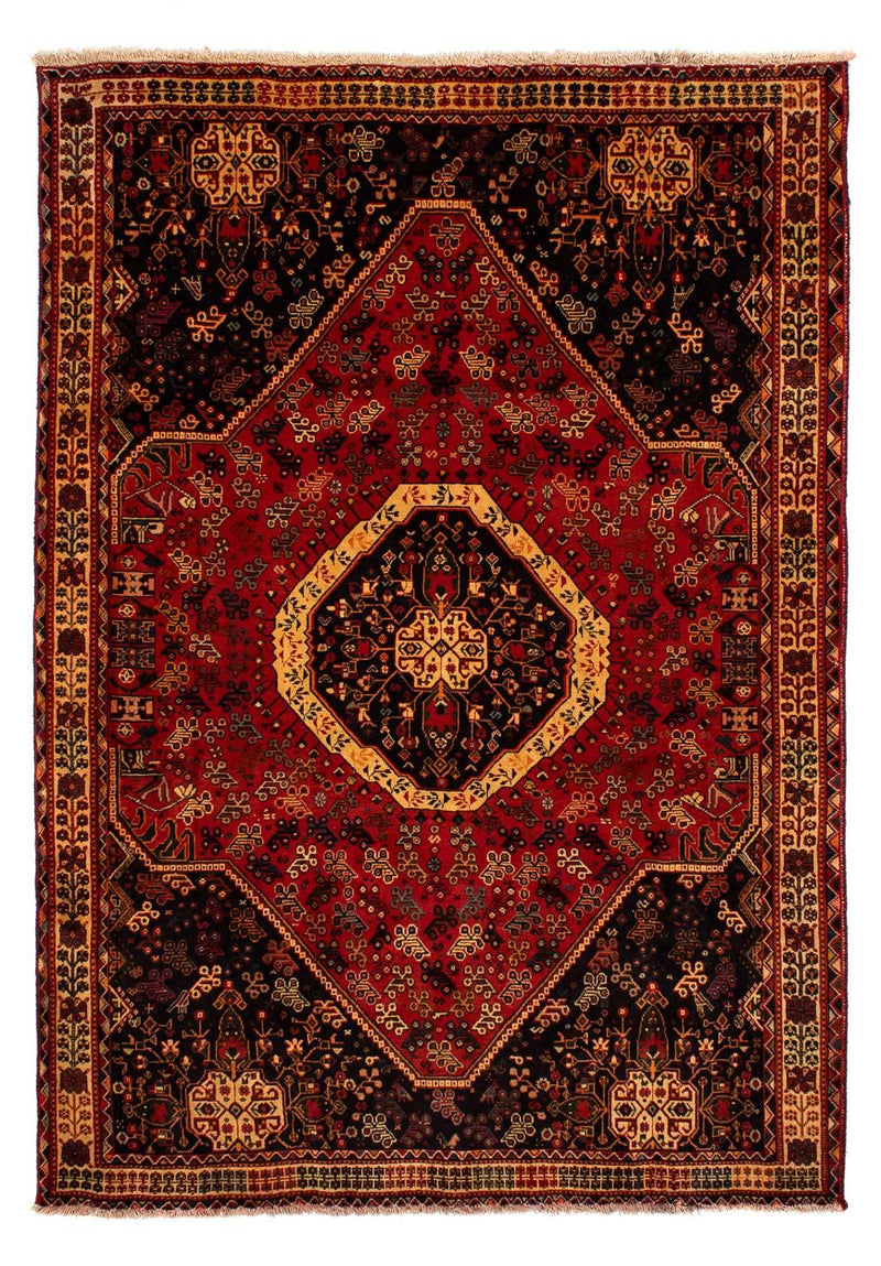 Persisk tæppe - Nomadisk - 302 x 208 cm - mørkerød