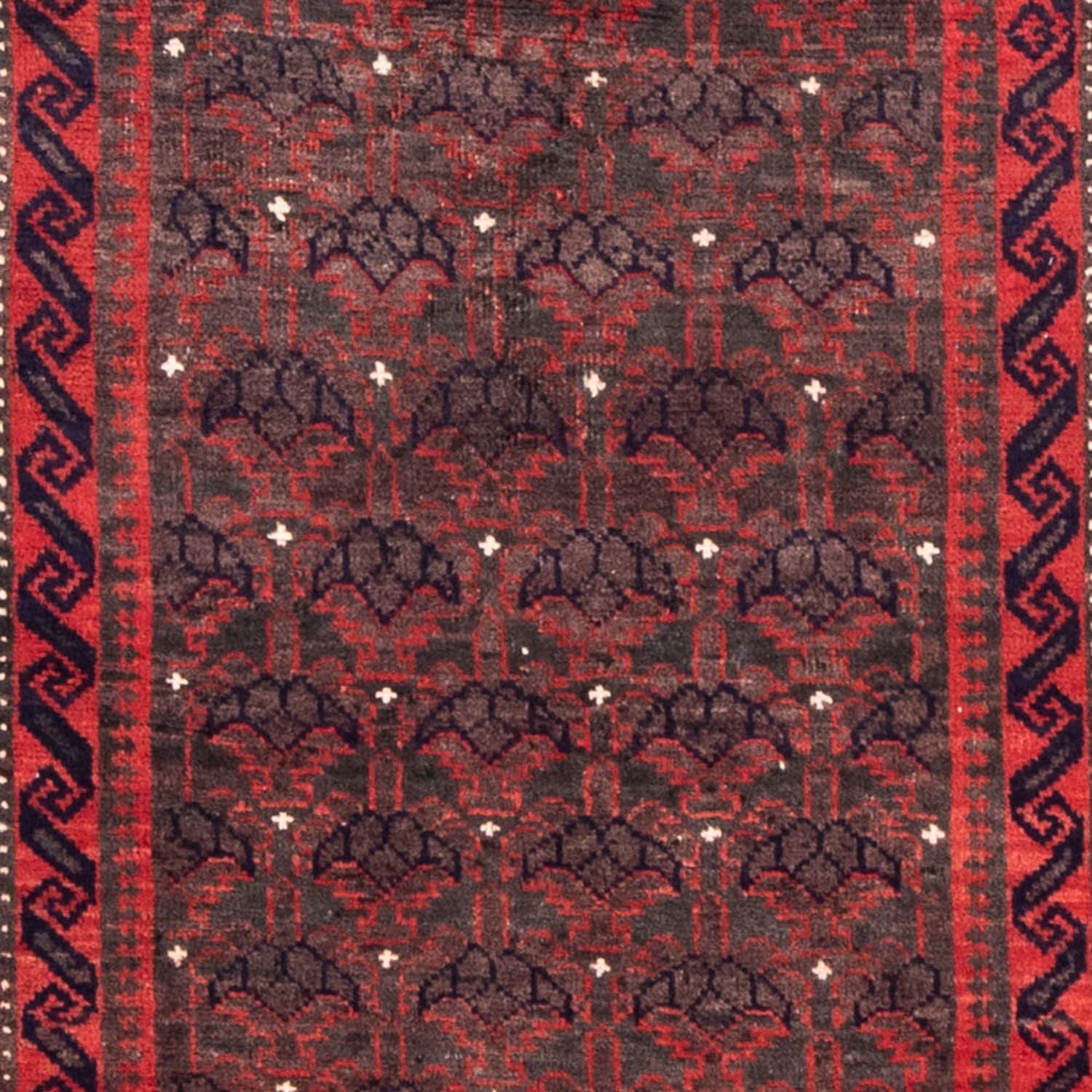 Løber Persisk tæppe - Nomadisk - 240 x 113 cm - rød