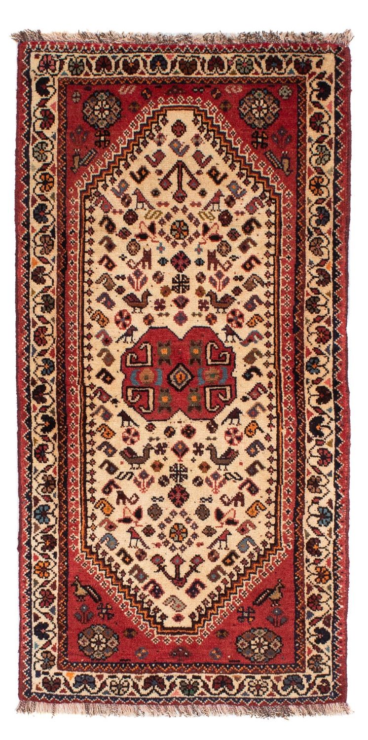 Persisk tæppe - Nomadisk - 154 x 77 cm - beige
