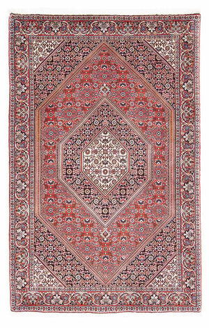 Persisk tæppe - Bijar - 176 x 110 cm - rød
