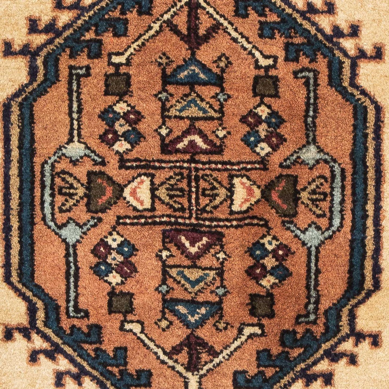 Persisk tæppe - Nomadisk - 95 x 65 cm - lys brun