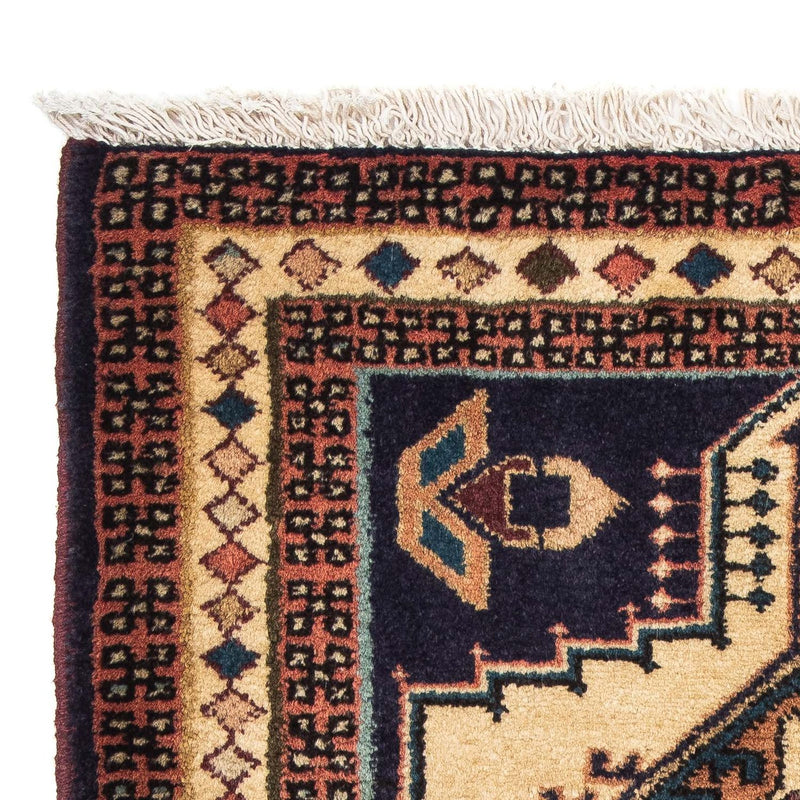 Persisk tæppe - Nomadisk - 95 x 65 cm - lys brun