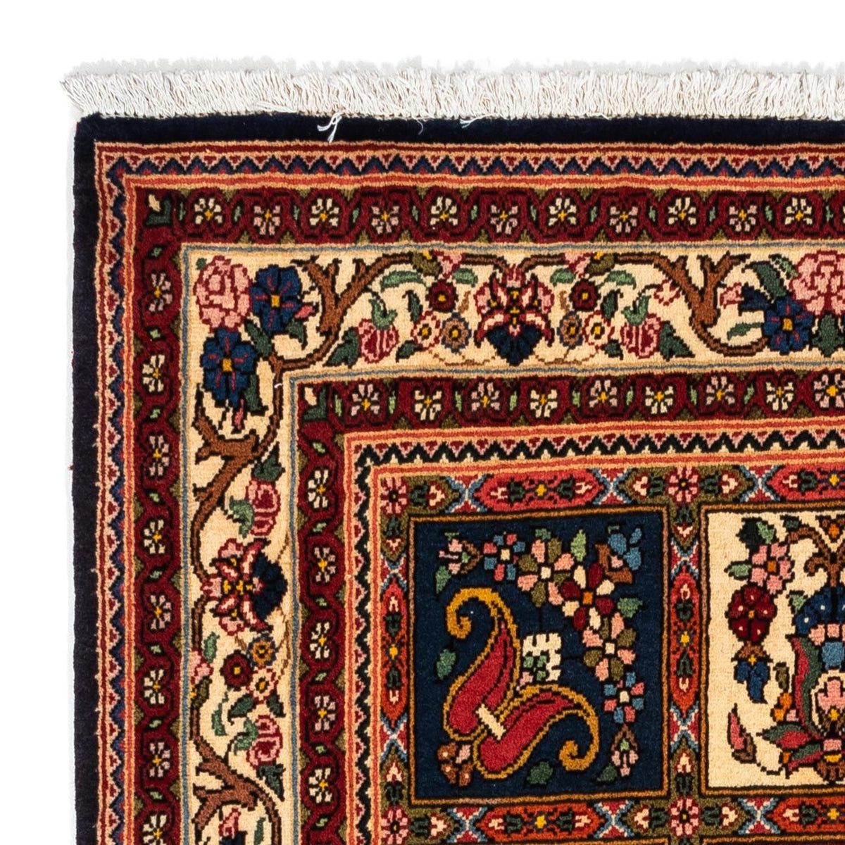 Persisk tæppe - Nomadisk - 150 x 103 cm - mørkeblå