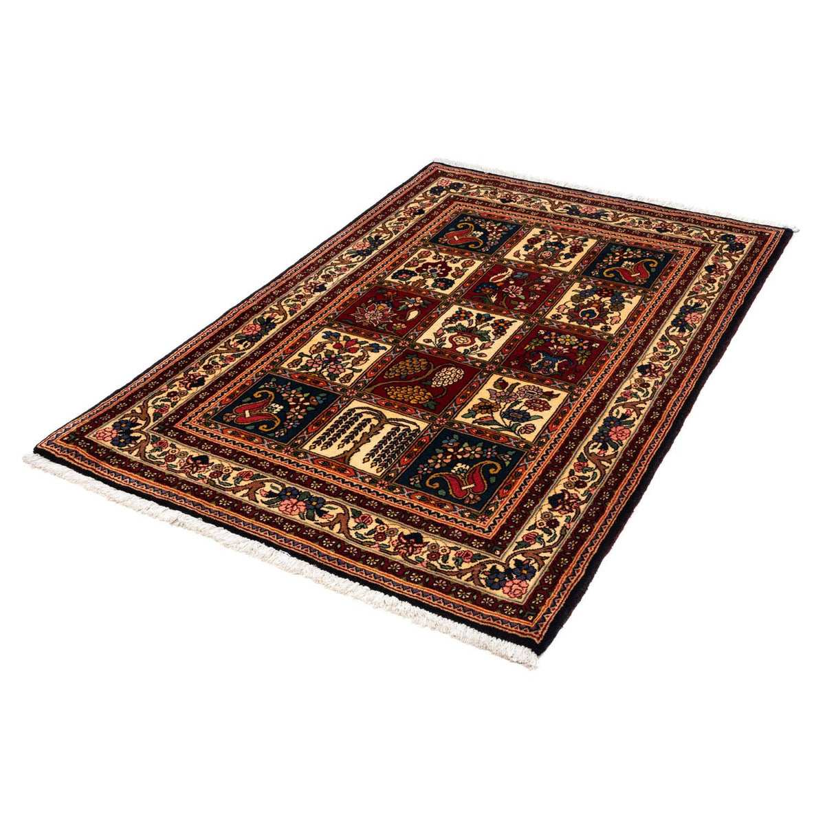 Persisk tæppe - Nomadisk - 150 x 103 cm - mørkeblå