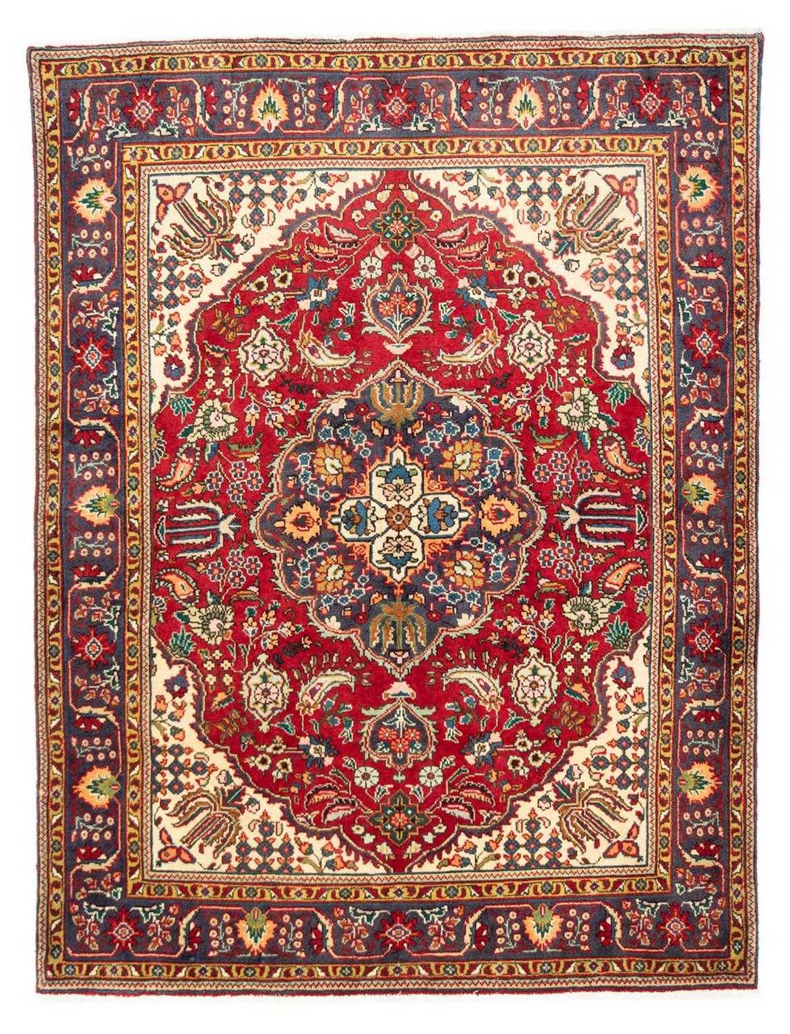 Persisk tæppe - Tabriz - Royal - 200 x 150 cm - rød