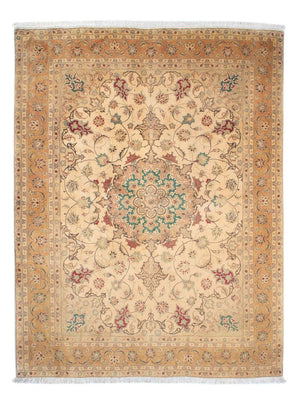 Persisk tæppe - Tabriz - Royal - 203 x 156 cm - lys brun