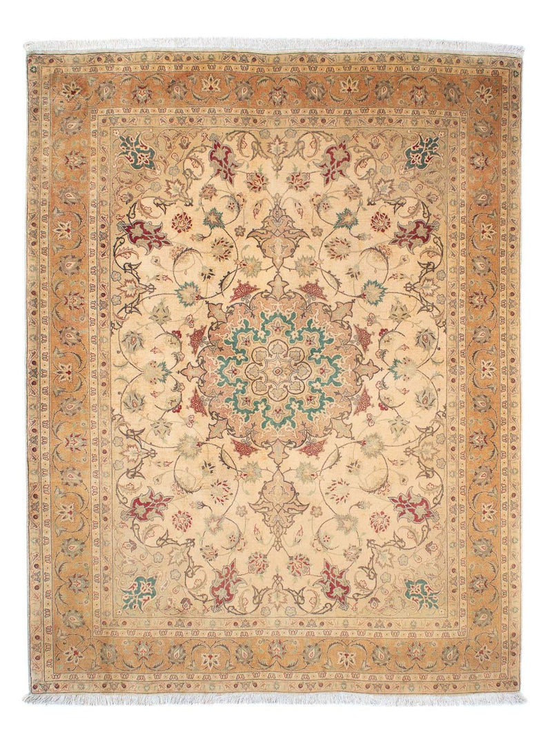 Persisk tæppe - Tabriz - Royal - 203 x 156 cm - lys brun