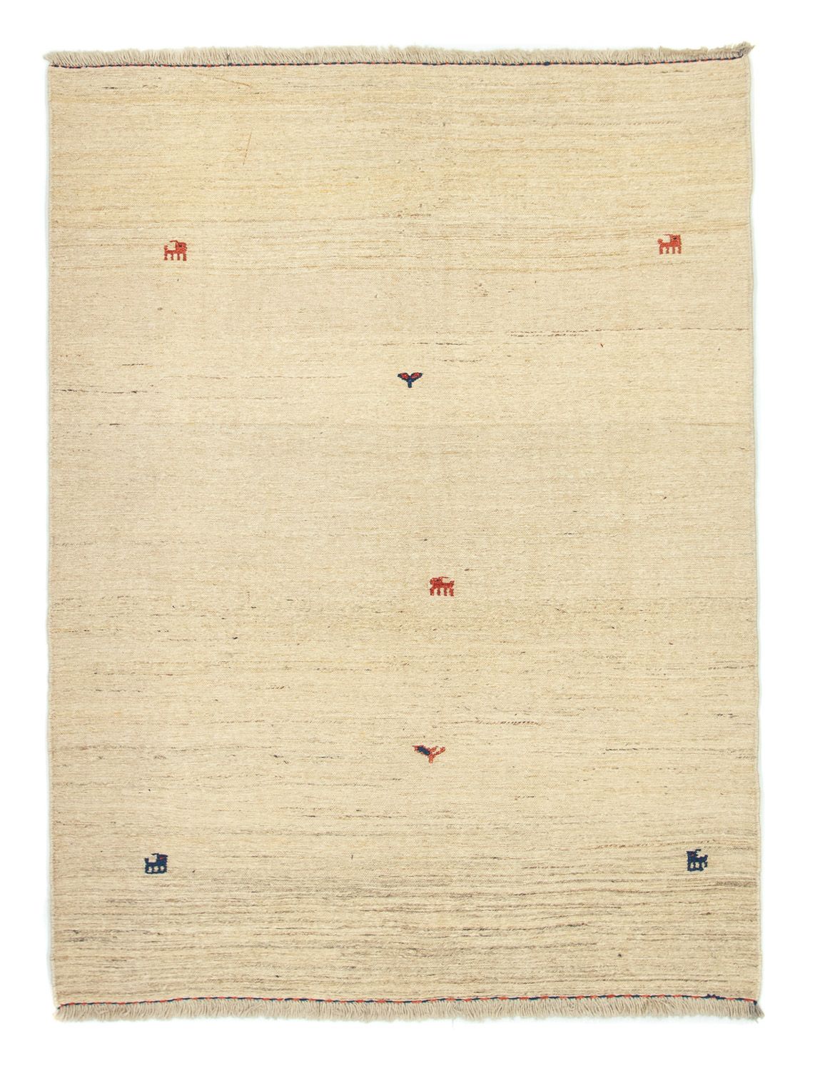 Gabbeh-tæppe - Persisk - 179 x 137 cm - flerfarvet