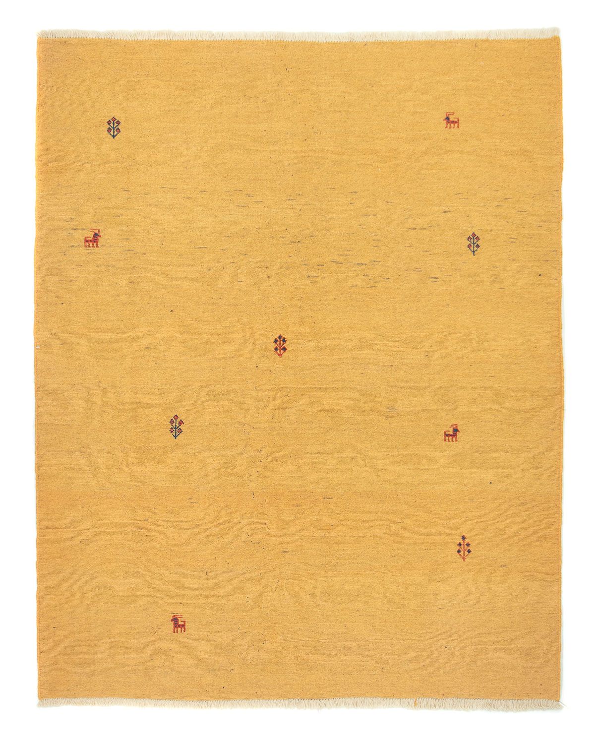 Gabbeh-tæppe - Persisk - 198 x 151 cm - flerfarvet