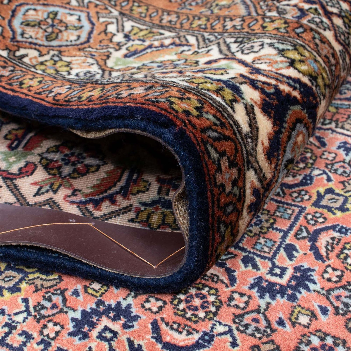 Persisk tæppe - Bijar - 210 x 136 cm - lysrød