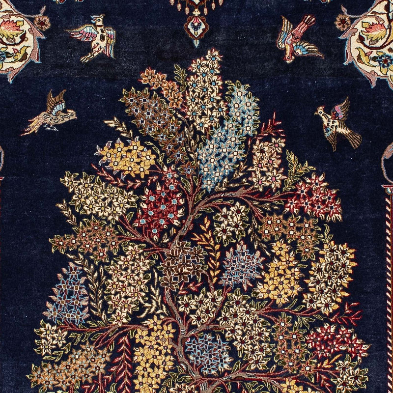 Persisk tæppe - Ghom - 214 x 127 cm - blå