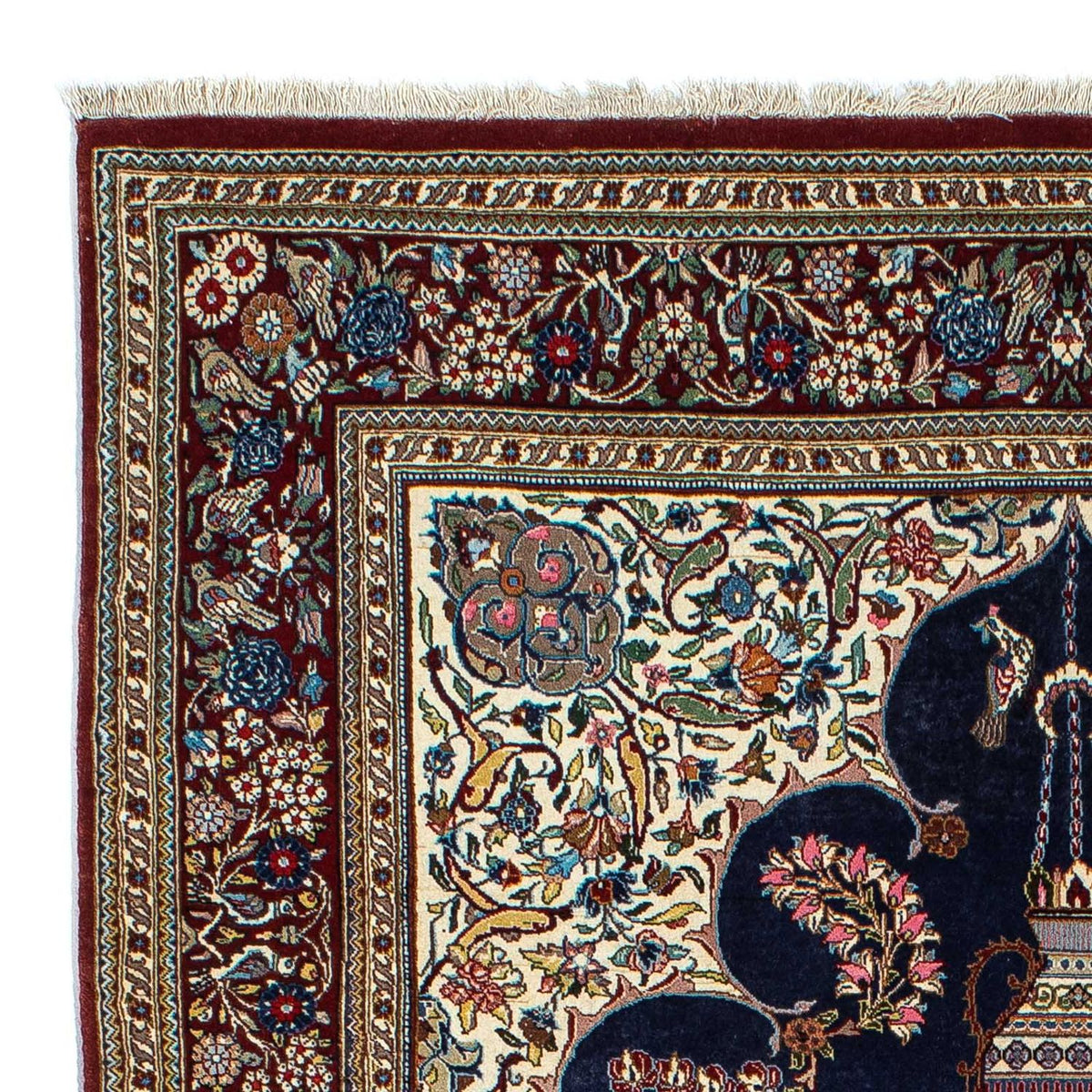 Qom Tæppe 127x214cm - Persisk tæppe