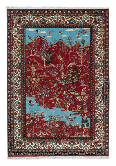 Qom Tæppe 138x203cm - Persisk tæppe