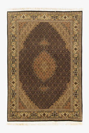 Persisk tæppe - Tabriz - Royal - 153 x 105 cm - mørkeblå